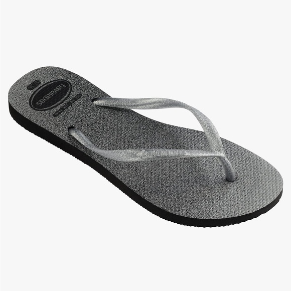•HAVIANAS•NWT SLIM GLOSS FLIP FLOP SANDAL BLACK SIZE 41/42 (11-12) - Picture 3 of 6